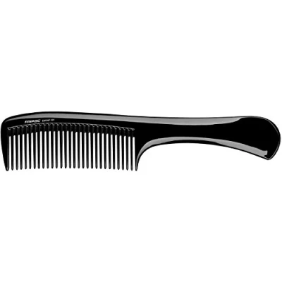 Afbeelding van Fripac 501 Eboniet handgreep kam van natuurlijk rubber (antistatisch), voor het ontwarren en stylen middellang lang haar, lengte 23 cm, fijne tanding