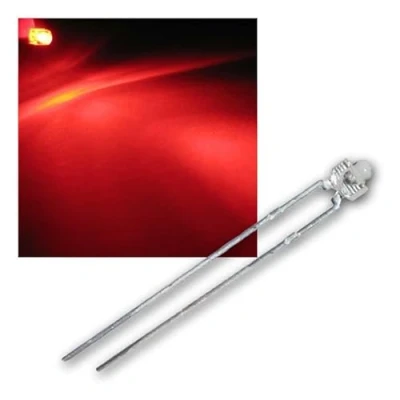 Afbeelding van world trading net 50 LED&#039;s 1.8mm waterhelder rood, type &quot;WTN 18 2500 r&quot;, light emitting diode, bedraad, als onderdeel
