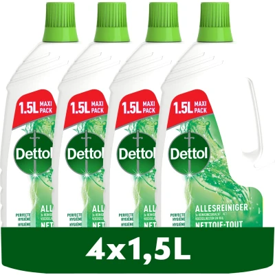 Afbeelding van Dettol Power &amp; Fresh Allesreiniger Orignal 4 x 1,5 Liter Voordeelverpakking