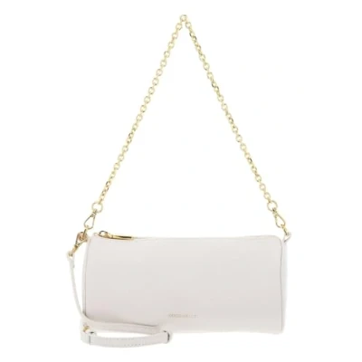 Afbeelding van COCCINELLE Leren Schoudertas Avondtas Aura Mini Bag Blanco Crème