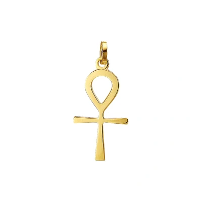 Afbeelding van Geelgouden Hanger ankh kruis massief 4005518