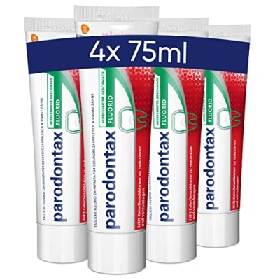 Afbeelding van Parodontax Mousse Fluoride tandpasta, smaakneutraal, helpt bloedend tandvlees te verminderen en voorkomen, 4 x 75 ml