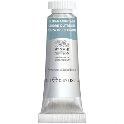 Afbeelding van Winsor &amp; Newton 0105424 Professional Watercolour Ultramarine Ash, 14 ml tube aquarelverf, levendige kleuren in kunstenaarskwaliteit, hoge kleurglans en helderheid, lichtecht