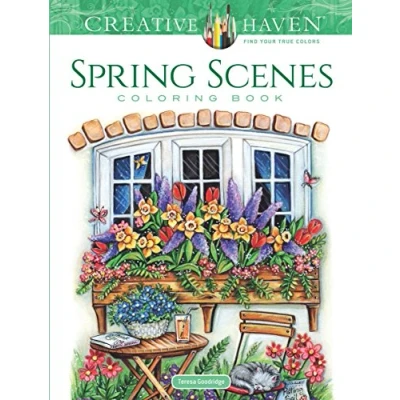 Afbeelding van Creative Haven Spring Scenes Coloring Book
