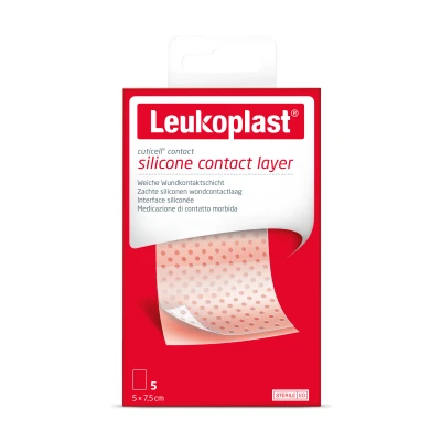 Afbeelding van 3x Leukoplast Cuticell® Contact Siliconen Wondcontactlaag 5 cm x 7,5 stuks