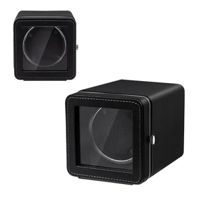 Afbeelding van Mcbazel Automatische horlogeopwinder van PU leer met ledlicht, zwart, Zwart