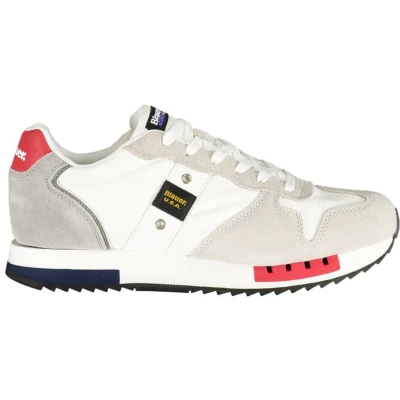 Afbeelding van Blauer Witte Polyethyleen Heren Sneaker Voor Stijl En Comfort