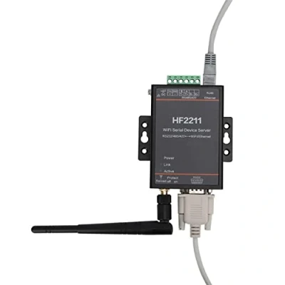 Afbeelding van HF2211 seriële server RS232/485/422 naar WIFI en Ethernet servermodule DTU Network Converter 5 36VDC poortcommunicatieapparaat
