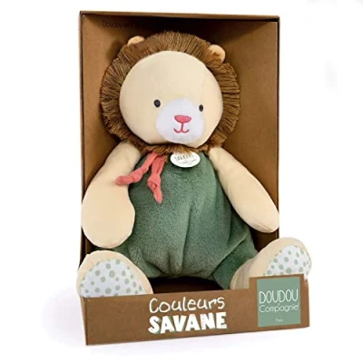 Afbeelding van Doudou et Compagnie Kleuren Savanne Pantin leeuw beige 30 cm geboortecadeau DC4069
