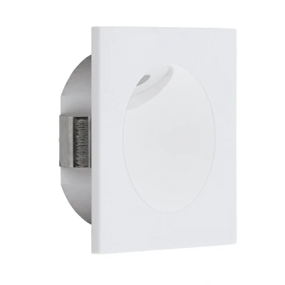 Afbeelding van EGLO LED inbouwspot Zarate 1, spot van gegoten aluminium en kunststof, inbouwlamp in wit, plat, warm L x B 8 cm