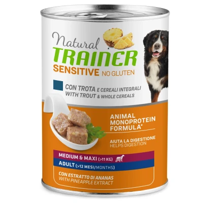 Afbeelding van 6x400g met Forel &amp; Volkoren Gevoelige Trainer Natuurlijk Umido Cani