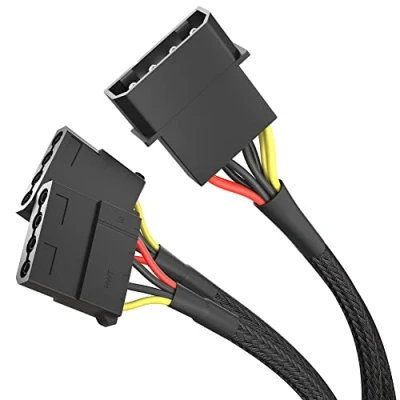 Afbeelding van KabelDirekt 4 pin Molex connector op 2 x Y kabel 30 cm