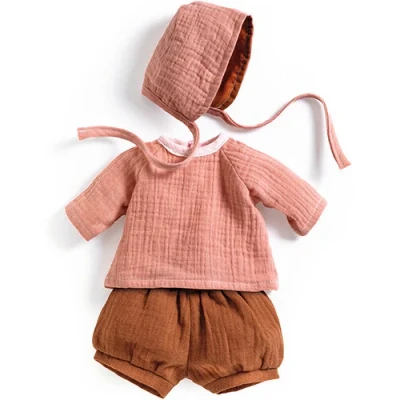 Afbeelding van Djeco poppenkledingset pomea peach 32 cm