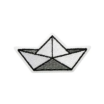Afbeelding van Mono Quick Strijkplaatje patch applicatie om op te strijken Origami boot vouwboot 5,0 cm x 2,5