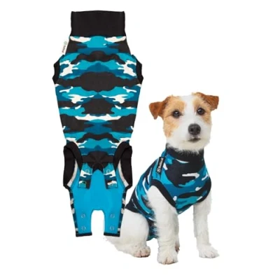 Afbeelding van Suitical Recovery Suit Hond: Maat S+ Blauw camouflage
