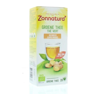 Afbeelding van Zonnatura Groene Thee met Gember 20ST