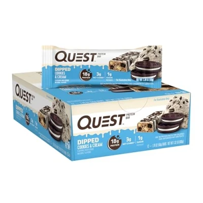 Afbeelding van Quest Nutrition Bars Dipped (12x50g) Cookies &amp; Cream