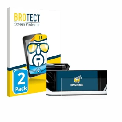 Afbeelding van BROTECT Screenprotector voor Audi A3 allstreet TFSI e Facelift MMI 2024 Folie Beschermfolie transparant (2 Stuks)