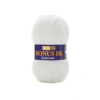 Afbeelding van Hayfield Bonus DK Dubbel Breien, Wit (961), 100g van Sirdar
