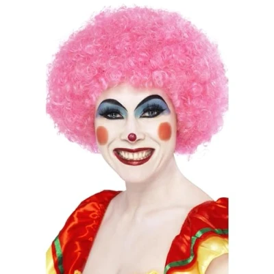 Afbeelding van Smiffys Crazy Clown Pruik Roze