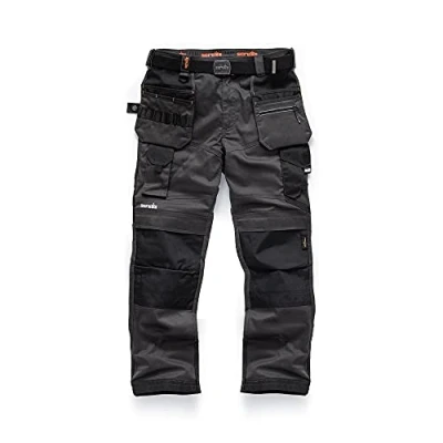Afbeelding van Scruffs Pro Flex Plus Werkbroek Grijs Maat UK 34L / EU 50L