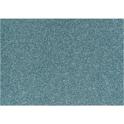 Afbeelding van Creativ Company Opstrijkfolie Glitter Lichtblauw, A5