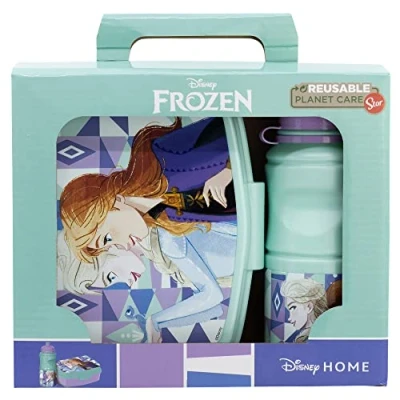 Afbeelding van Frozen De ijskoningin broodtrommel, rechthoekig, 380 ml