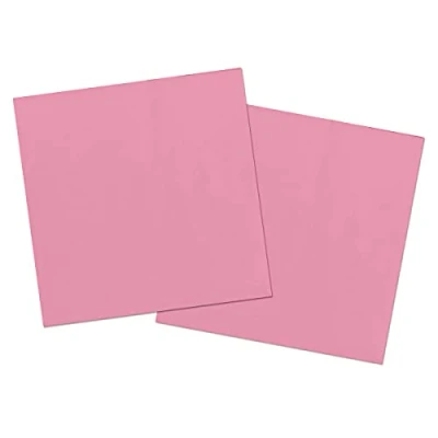 Afbeelding van 20x stuks servetten van papier roze 33 x cm Feestservetten