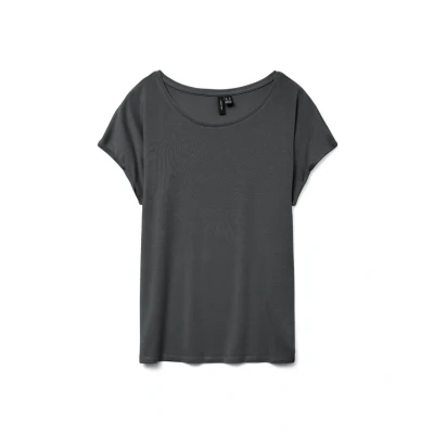 Afbeelding van Vero Moda Vmava Tshirt basic, Dames, Maat: XS, Asphalt