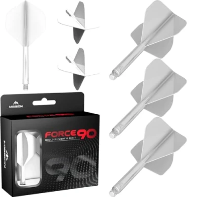 Afbeelding van MISSION FORCE 90 WHITE NO2 DART FLIGHTS TWEENIE INBETWEEN