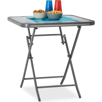 Afbeelding van Relaxdays, Tuintafel + balkontafel, Balkontafel (70 cm)