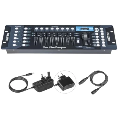 Afbeelding van wecan DMX controller, DMX512 192 kanalen, console mixer, gebruik voor podiumverlichting