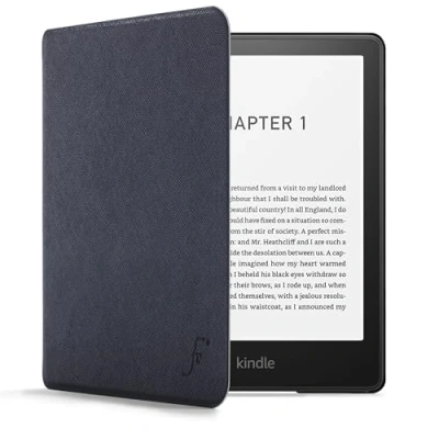 Afbeelding van Forefront Cases Hoes voor Nieuwe Amazon Kindle Paperwhite (16 GB) 7 inch 2024 &amp; Signature Edition (32 Colorsoft Marineblauw Dun en Licht, Auto Wekken Slapen, Beschermende Hoesje