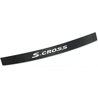 Afbeelding van Auto Koolstofvezel Achterbumper Protector voor Suzuki SX4 S Cross, Kofferbak Instaplijsten Cover Beschermende Padding Styling Accessoires Anti kras