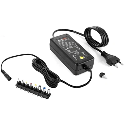 Afbeelding van Poppstar Universele Adapter (5V, 6V, 7.5V, 9V, 12V bij 3A) (13.5V en 15V 2,4A) Voeding met 8 Adapterstekkers LED, Kabellengte 2,5m