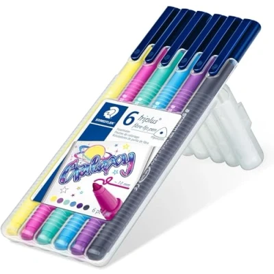 Afbeelding van Staedtler triplus color kleurstift Box 6 st galaxy kleuren 323SB6CS11