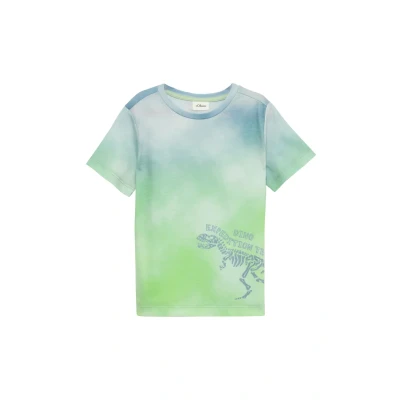 Afbeelding van s.Oliver MET Allover Tshirt print voor kinderen, Maat: 104/110, Blassblau