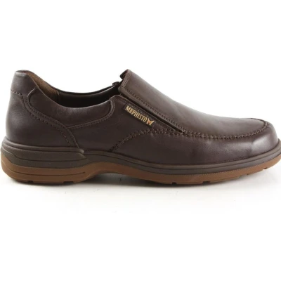 Afbeelding van Heren Instappers &amp; Mocassins Mephisto Davy Dark Brown Donkerbruin Maat 7