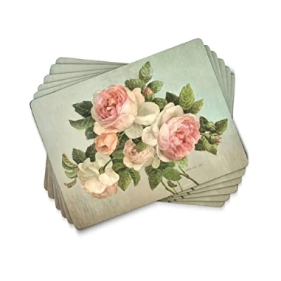 Afbeelding van Pimpernel Antieke Rozen Placemats, Set van 6