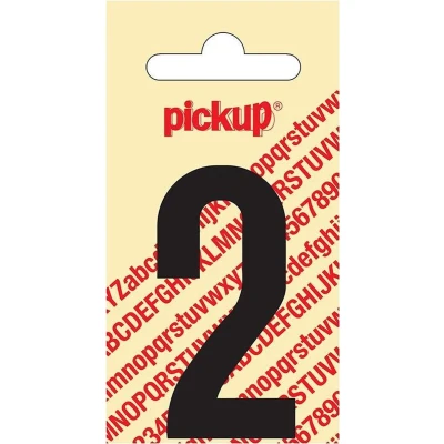 Afbeelding van Plakcijfers Zwart 60 MM 2