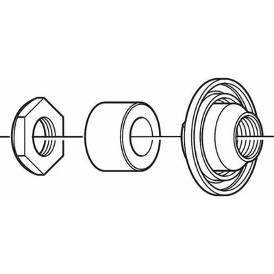 Afbeelding van Shimano Achter asconus Deore links Y3SV98020
