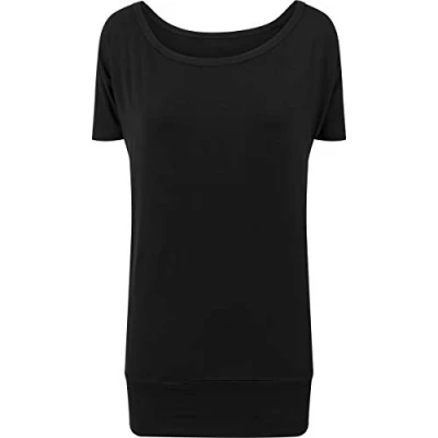 Afbeelding van Build your Brand Ladies&#039; Viscose Tee BY040 Black 5XL