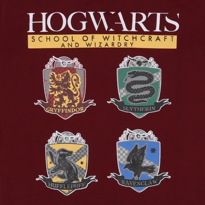 Afbeelding van Harry Potter Perron 9 3/4 Jongens Pyjama, Zomer Bordeauxrood, Zwart / 158