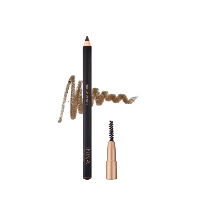 Afbeelding van INIKA Brow Pencil Brunette Biologisch &amp; VEGAN geschikt Voor gevoelige huid licht tot donkerblonde haren