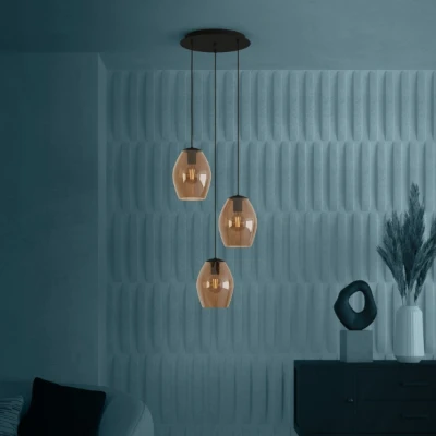 Afbeelding van Stars of Light Hanglamp amberglas Estanys 1 3 lichts 390161