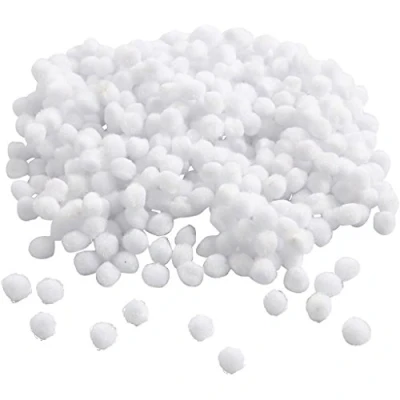 Afbeelding van 51852 POMPONS 5 MM WEISS