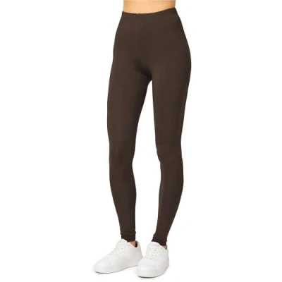 Afbeelding van Merry Style MS MS10 143 LE Dames Leggings Sport Vrijetijdsbroek 2 Pak Lang Viscose Sporbroek Yogabroek Bruin XL