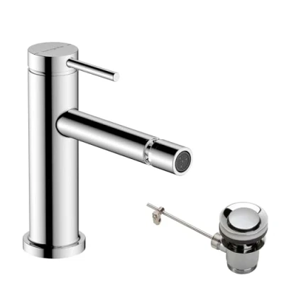 Afbeelding van Hg bidet mixer tecturis s with pop up waste set 73201000