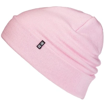 Afbeelding van Enter the Complex® Beanie Muts van 100% Merinowol, Knitted Hat, Dames en Heren, Roze, Eén maat