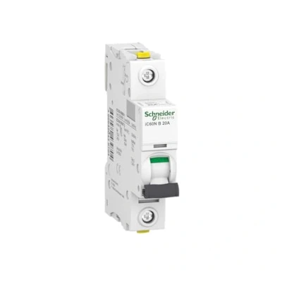 Afbeelding van Schneider Electric A9F03125 stroomonderbreker iC60N, 1P, 25A, B karakteristiek